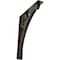 Ekena Millwork Crawley Wrought Iron Bracket, (Triple center brace), Antiqued Pale Gold 2"W x 12"D x 15"H BKTM02X12X15TCRAPG - alternate 1